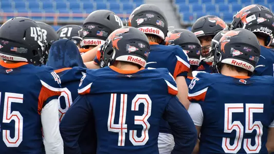 The Bison huddle