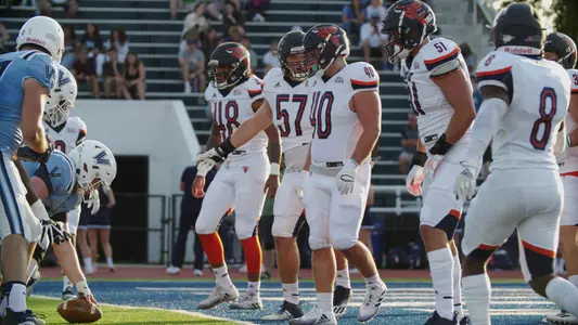 The Bison defensive line