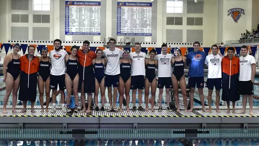 The Bison swim & dive seniors
