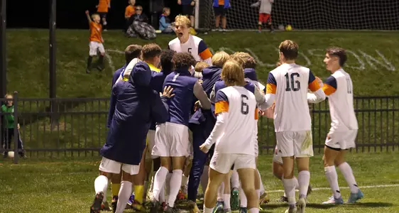 Men's Soccer Goal Celebration