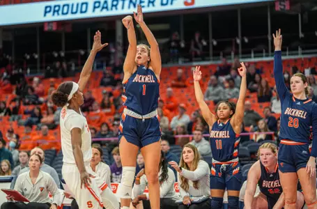 Bison Overcome Stormy First Half to Sink Navy, 67-49 Image