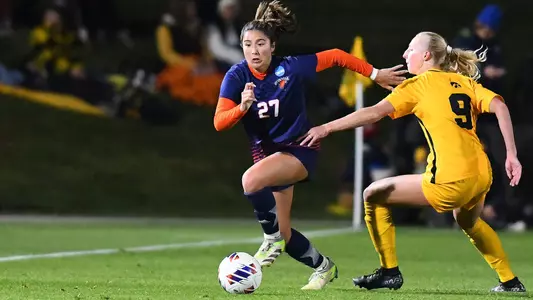 Bucknell at Iowa first round NCAA women’s soccer at the Iowa Soccer Complex in Iowa City, Iowa on Friday, November 10, 2023. (Cliff Jette/Freelance)