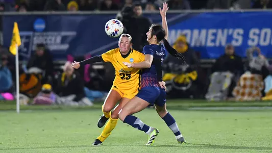 Bucknell at Iowa first round NCAA women’s soccer at the Iowa Soccer Complex in Iowa City, Iowa on Friday, November 10, 2023. (Cliff Jette/Freelance)