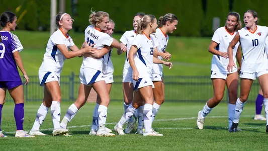 Women's Soccer Goal Celebration