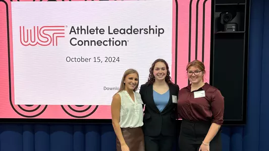 Jennifer Bolden, Isabella Roes, and Lauren Shaffer at the WSF Event
