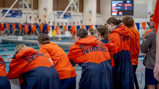 Bucknell Swimming Cheer on Deck