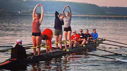 Bucknell Rowing on the Susquehanna River