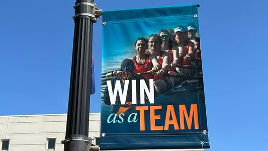 Rowing Sign in front of KLARC