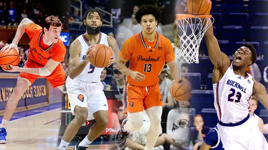 Men's Basketball Captains Ian Motta, Elvin Edmonds, Josh Bascoe, Pip Ajayi