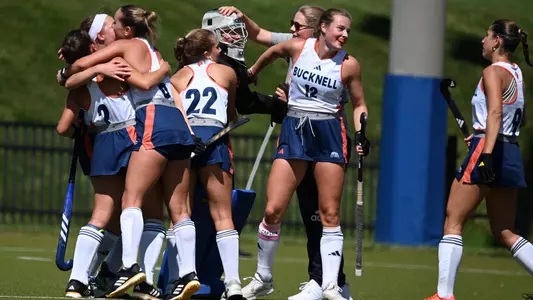 Field Hockey Group Celebration