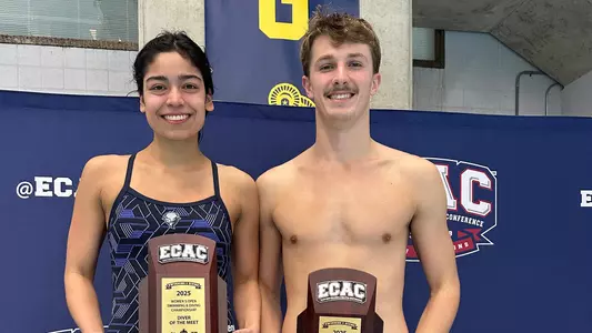 Reggie Frias, Connor Thurston ECAC Divers of Meet