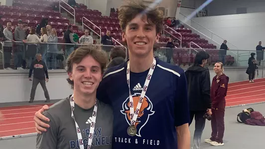 Grayson Crockett and Henry Didden IC4A Medals