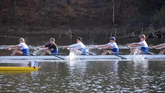Varsity 8 competing at the Wahoo Henley