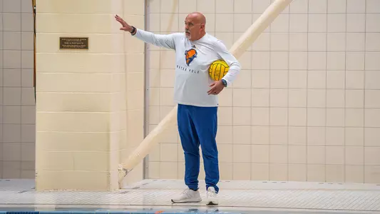 John McBride on pool deck