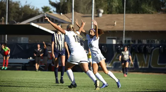 Justene celebrating