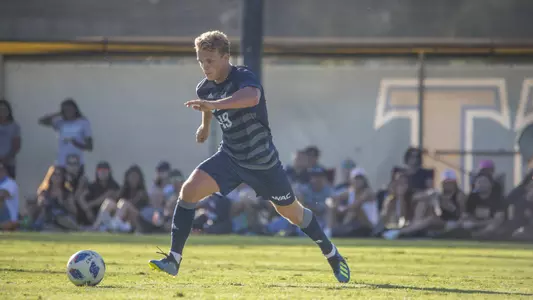 Niklas Haakenstad scores two goals in CBU's 3-0 victory over UMKC.
