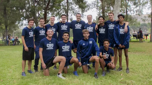 CBU men's cross country team races in first-ever DI competition.