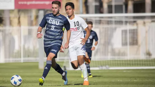 Sebastian Wiesbock scores the equalizer in CBU's 2-1 victory over Seattle U.