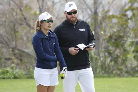 Head Coach Marc Machado and Samantha Martirez