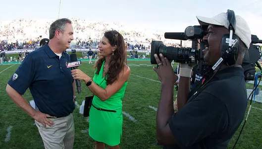 Sonny Dykes postgame ESPN interview with Jessica Mendoza at Northwestern