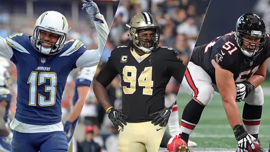 2017-12-19 Pro Bowl Selections Keenan Allen, Cameron Jordan and Alex Mack