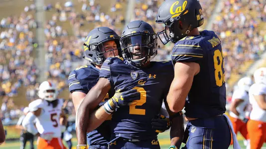 Jordan Duncan TD celebration vs. Idaho State 2018