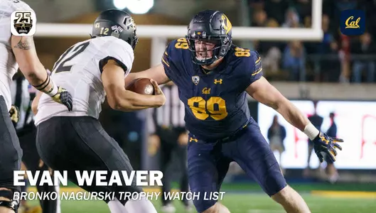 2019-07-23 Evan Weaver Named To Bronko Nagurski Trophy Watch List