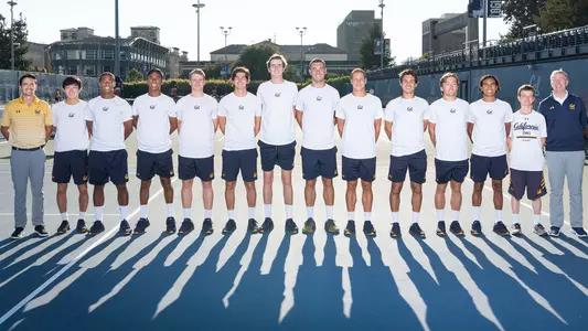 2019-20 Cal men's tennis team with coaches