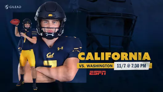 2020-10-26 Chase Garbers November 7 Cal-Washington Season-Opener At 7:30 PM On ESPN