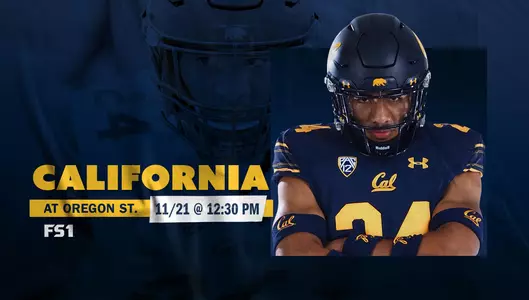 2020-11-09 Christopher Brown Jr. November 21 Cal-Oregon State Game At 12:30 PM On FS1