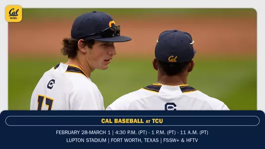 Cal Baseball - TCU Preview