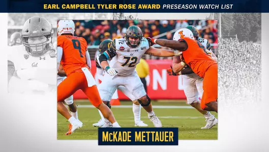 2019-07-19 Mettauer Named To Earl Campbell Tyler Rose Award Watch List