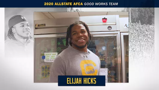 2020-09-23 Elijah Hicks Named To AllState AFCA Good Works Team®