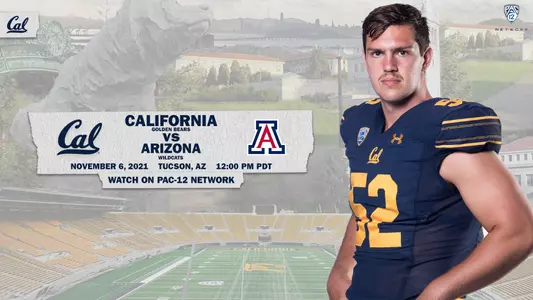 2021-10-25 Braxten Croteau Cal-Arizona At 12 PM On Pac-12 Network