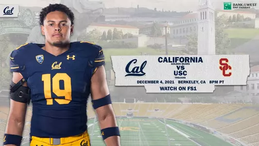 2021-10-16 Cameron Goode December 4 Cal-USC Game At 8 PM On FS1