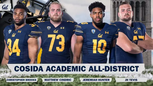 2021-11-18 Christopher Brooks, Matthew Cindric, Jeremiah Hunter And JH Tevis Four Named To Academic All-District 8 Team