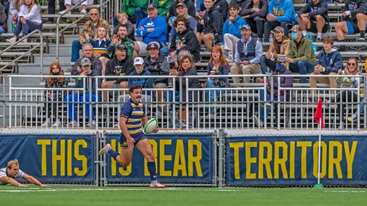 Max Schumacher Running The Ball At Witter Rugby Field