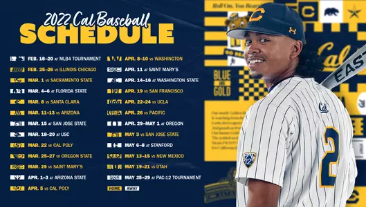 Cal Baseball 2022 Schedule