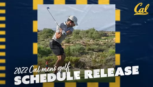 2022 Cal Men's Golf Schedule Release Graphic