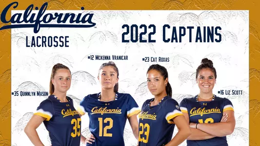 2021-12-16 Quinnlyn Mason, McKenna Vranicar, Catherine Roxas, Liz Scott Cal Names 2022 Season Captains