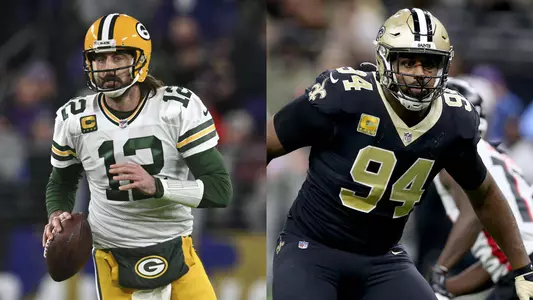 2021-12-22 Aaron Rodgers Cameron Jordan Pro Bears NFL Week 15