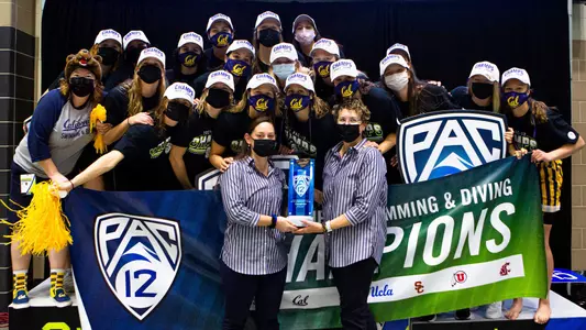2021 Pac-12 women's swimming & diving champions