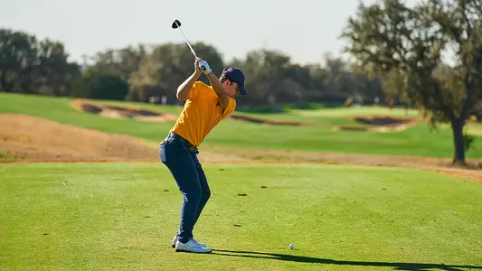 Finigan Tilly teeing off