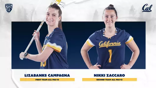 2021-05-05 LizaBanks Campagna Nikki Zaccaro Cal Duo Earns All-Pac-12 Honors
