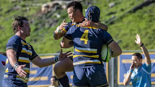 Henry Poon Jumping Into Max Murphy's Arms