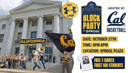 2022 Cal Basketball Block Party On Sproul Plaza