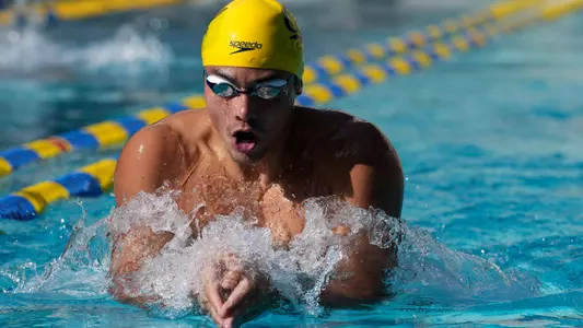 Destin Lasco,October 12, 2022; Berkeley, California, USA; MSwim: California Golden Bear vs Utah at Spieker Aquatics Complex; Photo credit: Catharyn Hayne/KLC Fotos / klcfotos.com