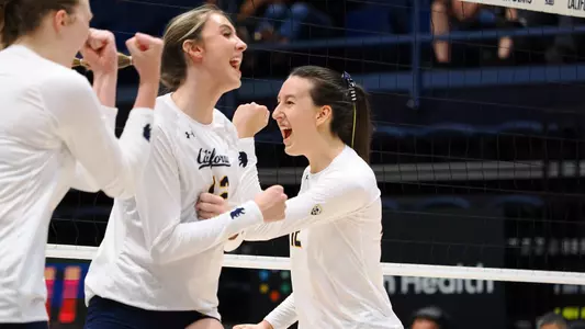 September 21, 2022; Berkeley, California, USA; Volleyball: California Golden Bears vs Stanford Cardinal at Haas Pavilion; Lydia Grote (12) (Photo credit: Kelley L Cox/KLC fotos)