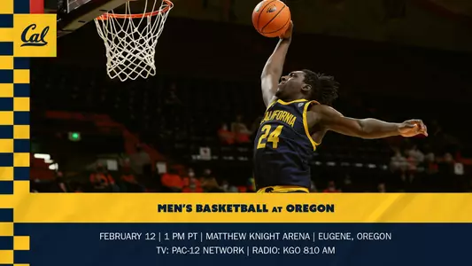 Cal Men's Basketball Preview: At Oregon 2-12-22