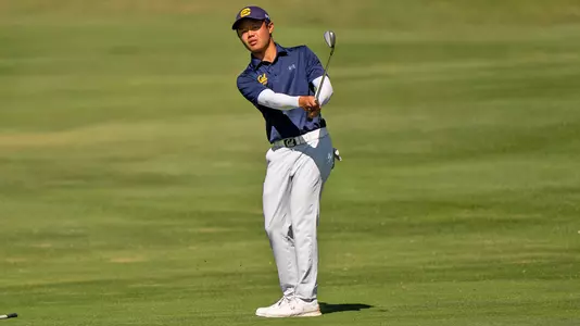 Aaron Du Swinging at the 2022 Cabo Collegiate